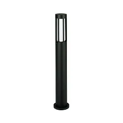 Pollerleuchte Typ Nr. 2043, IP44, Höhe 90cm, E27 max. 20W (LED), Alu-Guss / Opalglas, Schwarz matt