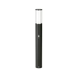 Pollerleuchte Typ Nr. 2269 mit Bewegungsmelder (Typ Nr. 2070), Höhe 90cm, E27 max. 20W,  Edelstahl, Schwarz matt