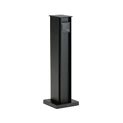 Outdoor Steckdosensäule, IP44, Höhe 50cm, 220-250V AC, Aluminium-Guss, schwarz, Typ 2105, 2-fach