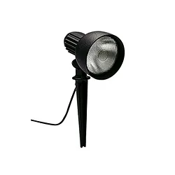 Spießstrahler Typ Nr. 2123, IP54, E27 PAR38, max.120W, dreh- und schwenkbar, inkl. 250cm Steckerkabel, Schwarz matt