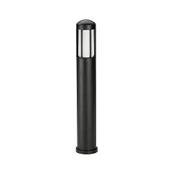 Pollerleuchte Typ Nr. 2221, IP44, Höhe 90cm, E27 QA55 max. 57W, Alu-Guss / Opalglas, Schwarz matt