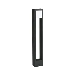 LED Bollard light Type No. 2252, long light distributor, IP54, height 90cm, 10W 3000K 480lm, cast alu, dimmable, black matt