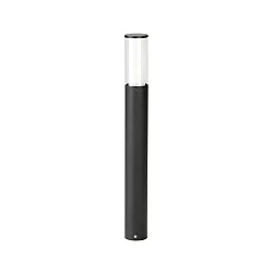 Pollerleuchte Typ Nr. 2269, IP44, Höhe 90cm, E27 max. 20W (LED), Edelstahl / Acrylglas / innen opal, Schwarz matt