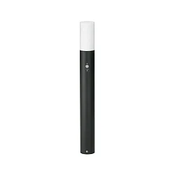 LED Bollard light Type No. 2277 with motion sensor, IP44, height 90cm, 10W 3000K 900lm, cast alu / opal, dimmable, black