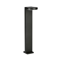 LED Pollerleuchte Typ Nr. 2290, IP44, Höhe 90cm, 16W 3000K 1600lm, Alu-Guss / Acrylglas opal, Schwarz matt