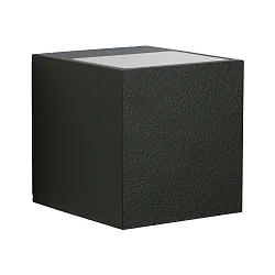 LED Außenwand-Strahler Typ Nr. 2417, Up/Down, breit/breit, Eckig, IP44, 230V, 13.4W 3000K 1200lm, Glas, Schwarz
