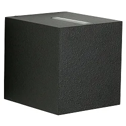 LED Wandstrahler Typ Nr. 2442, 2-seitig, Lichtaustritt: eng/breit, 2x 13W, 3000K, 1600lm, schwarz