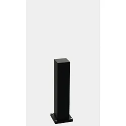 Outdoor Energiesäule leer Typ Nr. 4405, IP44 / IP54 / IP65, 50cm, max. 3 optionale Einsätze, Schwarz matt