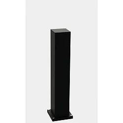 Outdoor Energiesäule leer Typ Nr. 4417, IP55, 70cm, max. 5 optionale Einsätze, Aluminium, Schwarz