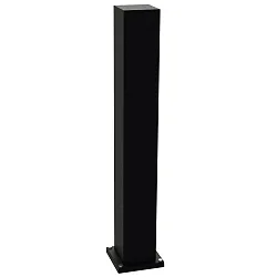 Outdoor Energiesäule leer Typ Nr. 4419, IP55, 90cm, max. 7 optionale Einsätze, Aluminium, Schwarz
