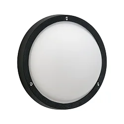 Outdoor Wall and Ceiling luminaire Type No. 6028, IP44, Ø 25cm, E27 QA55 max. 57W, black