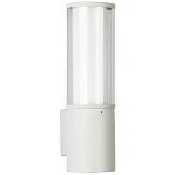 Outdoor Wall luminaire Type No. 0311, IP44, E27 max. 20W (LED), stainless steel / acrylic glass + opal glass inside, white