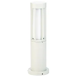 Outdoor Sockelleuchte Typ Nr. 0507, IP44, Höhe 50cm, E27 max. 20W (LED), Alu-Guss / Opalglas, Weiß