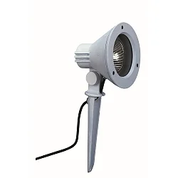 Spießstrahler Typ Nr. 2156, IP54, E27 PAR30 max. 75W, dreh- und schwenkbar, Alu-Guss / Sicherheitsglas, Weiß