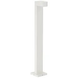 LED Wegeleuchte Typ Nr. 2228, IP44, Höhe 70cm, 230V, 3W 3000K 330lm, Alu-Guss / satiniert, Weiß matt