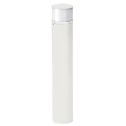 LED Pollerleuchte Typ Nr. 2240, IP44, Höhe 58.5cm, 10W 3000K 900lm, Alu-Guss / Acrylglas, dimmbar, Weiß matt