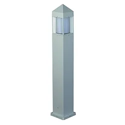 Pollerleuchte Typ Nr. 2241, IP44, Höhe 90cm, E27 QA55 max. 57W, Alu-Guss / Opalglas-Zylinder, Weiß matt