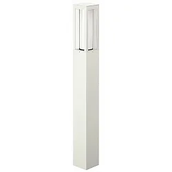 Pollerleuchte Typ Nr. 2266, IP44, Höhe 90cm, E27 max. 20W (LED), Alu-Guss / Opalglas, Weiß matt