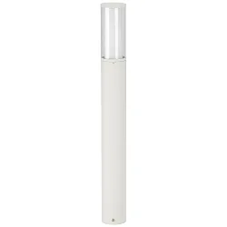 Pollerleuchte Typ Nr. 2269, IP44, Höhe 90cm, E27 max. 20W (LED),  Edelstahl / Acrylglas / innen opal, Weiß matt