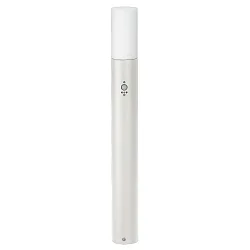 Pollerleuchte Typ Nr. 3078, IP54, mit Sensor, 90cm / Ø 10cm, E27 max. 18W Aluminium-Guss / Opalglas, weiß