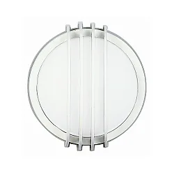 Outdoor Wand- und Deckenleuchte Typ Nr. 6047, IP44, Ø 25.5cm, E27 QA55 max. 57W, Weiß / Opalglas