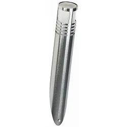 Außen-Wandfackel Typ Nr. 0204, IP44, G9 QT14 max. 40W, Edelstahl / Borosilikatglas satiné