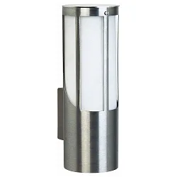 Outdoor Wall luminaire Type No. 0256, IP44, E27 QA55 max. 57W, stainless steel / opal glass