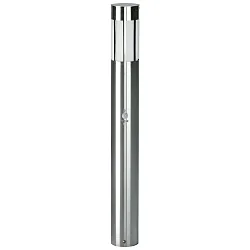 Pollerleuchte Typ Nr. 2246 mit Bewegungsmelder (Typ 2011), IP44, Höhe 90cm, E27 QA55 max. 57W, Edelstahl / Opalglas