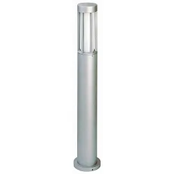 Pollerleuchte Typ Nr. 2043, IP44, Höhe 90cm, E27 max. 20W (LED), Alu-Guss / Opalglas, Edelstahl matt
