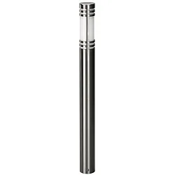 Pollerleuchte Typ Nr. 2068 Edelstahl, IP44, Höhe 90cm, E27 max. 20W (LED), Edelstahl / Opalglas