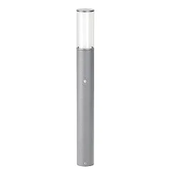 Pollerleuchte Typ Nr. 2269 mit Bewegungsmelder (Typ Nr. 2070), Höhe 90cm, E27 max. 20W,  Edelstahl, Silber matt
