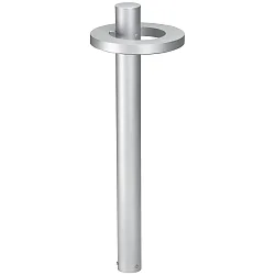 LED Pollerleuchte Typ Nr. 2093, Lichtverteiler in Ringform, IP54, Höhe 90cm, 16W 3000K 1600lm, starre Optik, Edelstahl matt