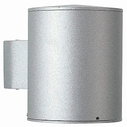 Outdoor Wall spot Type No. 2133, IP23, light output down, E27 PAR30 max. 100W, cast alu, silver matt