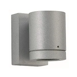 Außenwand-Strahler Typ Nr. 2193 - 1-seitig, IP54, GU10 PAR16 max. 50W, drehbar 330°, Alu-Guss / Borosilikatglas, Silber matt