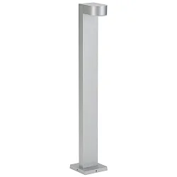 LED Wegeleuchte Typ Nr. 2228, IP44, Höhe 70cm, 230V, 3W 3000K 330lm, Alu-Guss / satiniert, Silber matt
