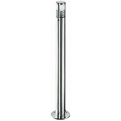 Pollerleuchte Typ Nr. 2244, IP44,Höhe 70cm, G9 QT14 max. 40W, Edelstahl / Borosilikatglas satiné