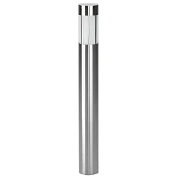 Pollerleuchte Typ Nr. 2246, IP44, Höhe 90cm, E27 QA55 max. 57W, Edelstahl / Opalglas