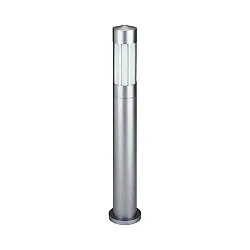 Pollerleuchte Typ Nr. 2249, E27, IP44, Höhe 90cm, E27 QA55 max. 57W, Alu-Guss / Opalglas, Silber