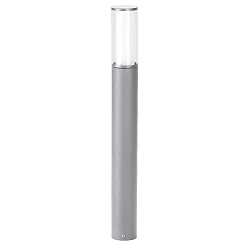 Pollerleuchte Typ Nr. 2269, IP44, Höhe 90cm, E27 max. 20W (LED), Edelstahl / Acrylglas / innen opal, Silber matt