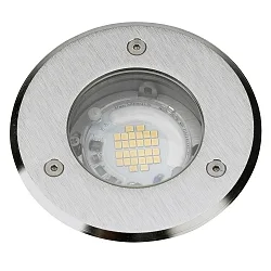 LED Erdeinbaustrahler Typ Nr. 2316, IP67 IK08, Ø 11cm, 5W 3000K 4801lm 30°, starr, befahrbar bis 2t, Edelstahl
