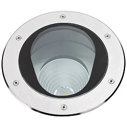 LED Erdeinbaustrahler Typ Nr. 2422, 16W 3000K 2240lm 30°, schwenkbar 30°, Edelstahl, befahrbar bis 3t
