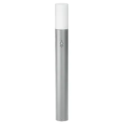 Pollerleuchte Typ Nr. 3078, IP54, mit Sensor, 90cm / Ø 10cm, E27 max. 18W Aluminium-Guss / Opalglas, silber