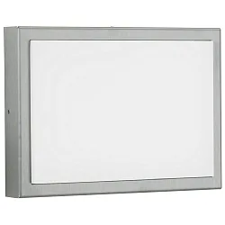 Outdoor LED Wand- und Deckenleuchte Typ Nr. 6355, IP44, 25 x 18cm, 16W 3000K 1600lm, Edelstahl