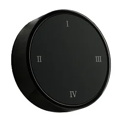 CASAMBI Dreh-Fernbedienung RWTDBTBA mit Wandhalterung, mit Akku, 5V DC, USB-C, 4 Tasten + Drehdimmer, schwarz
