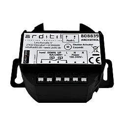 Bluetooth-Schaltaktor / Roll-Laden-Steuerung CASAMBI AW2XBTROL, Unterputz (UP), 230V AC, sek. 16A, für 2 externe Taster