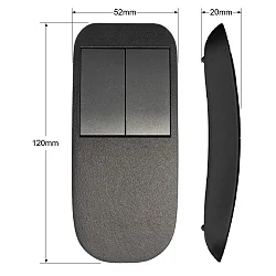 Fernbedienung CASAMBI RC4EMEBTB EnOcean, 4-fach, programmierbar, kinetisch (ohne Batterie), Schwarz, Glatt
