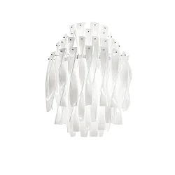 Wandleuchte AP AURA, E27, IP20, Muranoglas, weiß