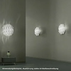 Wandleuchte AP AURA, E27, IP20, Muranoglas, klar