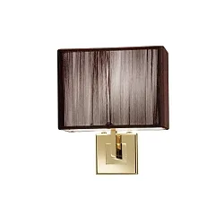 Wall luminaire AP CLAVIUS wall luminaire, E14, IP20, gold / tobacco