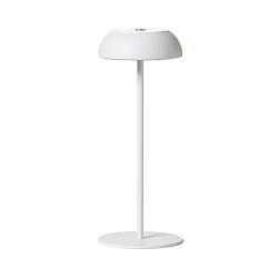 Outdoor LED Akku-Tischleuchte LT LED FLOAT, IP55, 3.5W 2700K 200lm, dimmbar, 9h Betriebsdauer, weiß/weiß